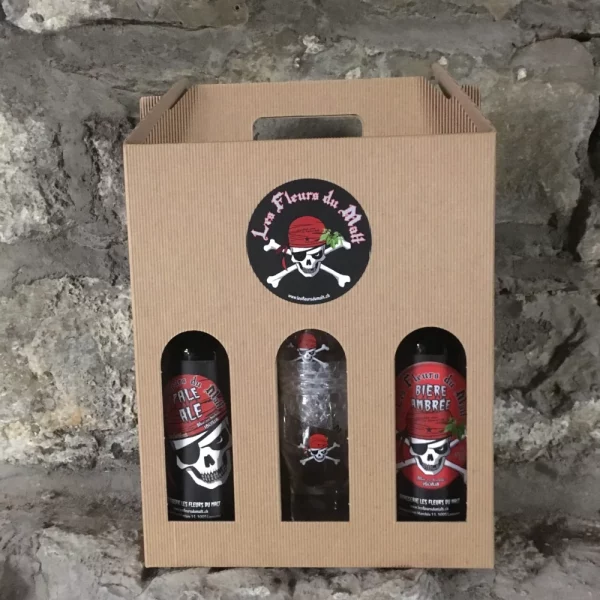 Coffret avec 2 verres Les Fleurs du Malt