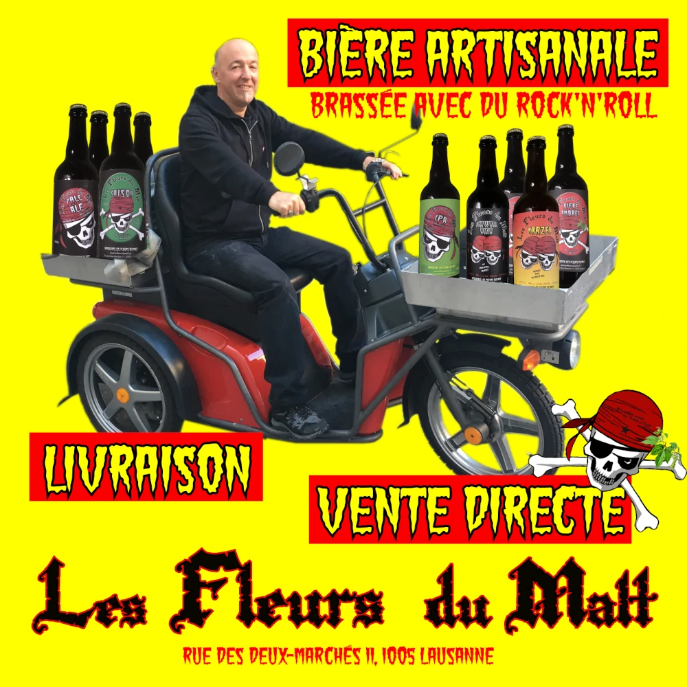 Livraison de bière en scooter et vente directe