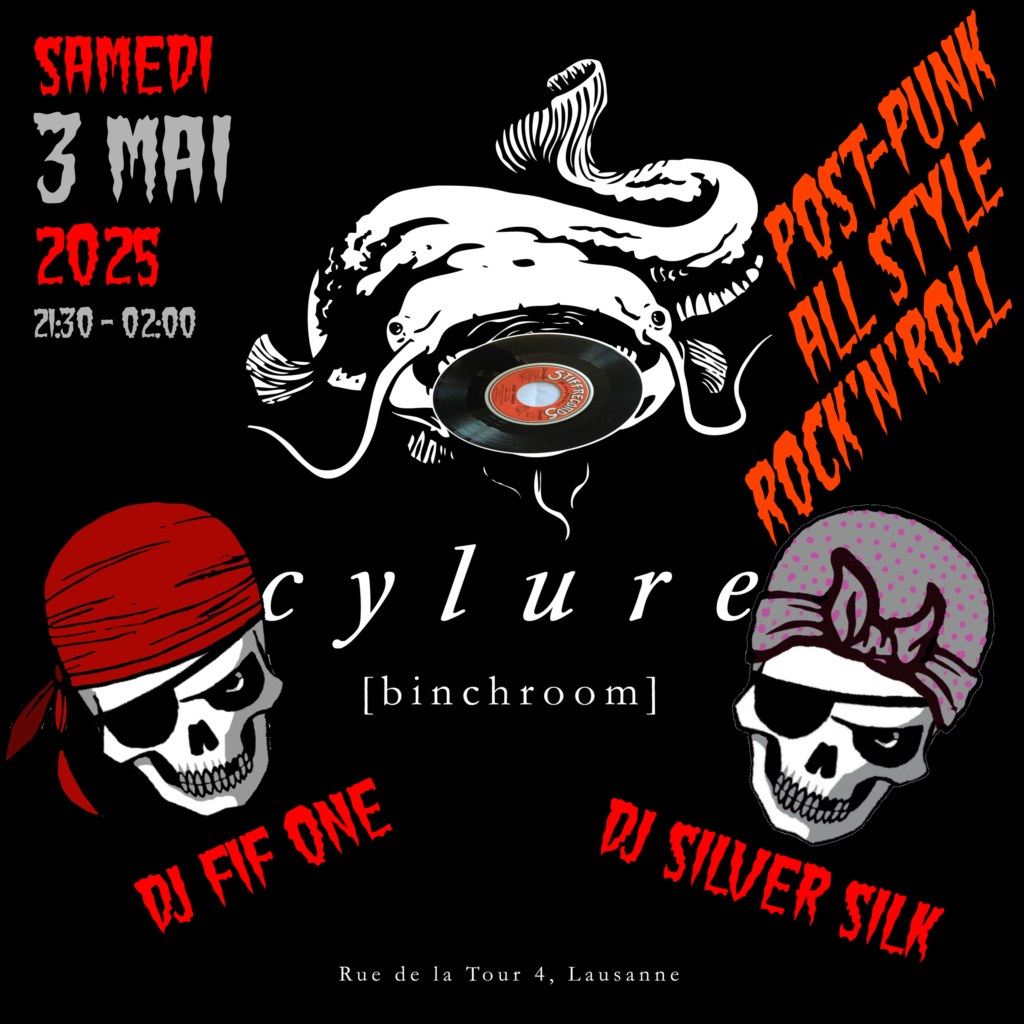 SAMEDI 3 MAI
21:30 Dj Fif One & SILVER SILK
CYLURE